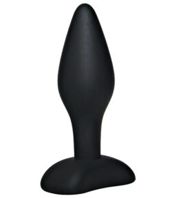 Schwarzer Analplug mit schmaler Spitze