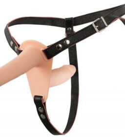 Strap-on mit vibrierendem Doppeldildo