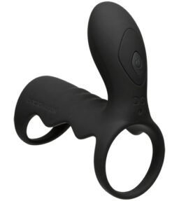 Vibrierender Peniskäfig mit Funkfernbedienung - Schwarz