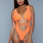 Makayla Monokini - Orange
