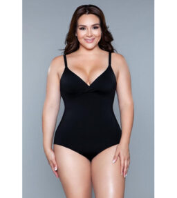 What Waist korrigierender Bodysuit - Schwarz