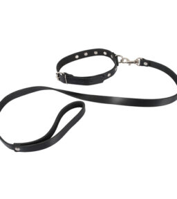 Lederhalsband mit Gürtel