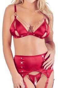Abierta Fina 3-Teiliges sexy Straps-Set