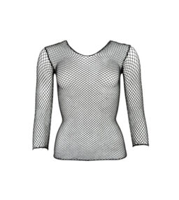 Netz-Shirt mit langem Arm