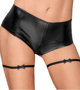 Wetlook Slip mit Stickerei-Einsatz