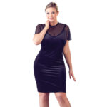 Samtkleid schwarz