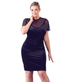Samtkleid schwarz