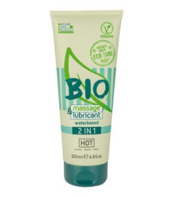 HOT BIO 2 in 1 Massage- und Gleitgel auf Wasserbasis