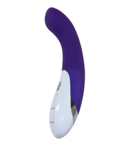 Mystim Vibrator in Violett mit gebogener Spitze