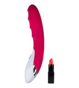 Pinkfarbener Mystim Vibrator Sassy Simon mit Wellenstruktur. Wählen Sie aus