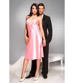 Langes Satin Nachthemd