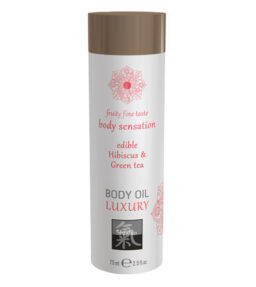 Luxus-Körperöl essbar - Hibiskus und Grüner Tee
