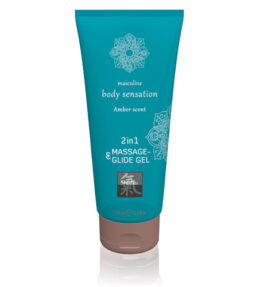 Massage- und Gleitgel 2 in 1 - Amber