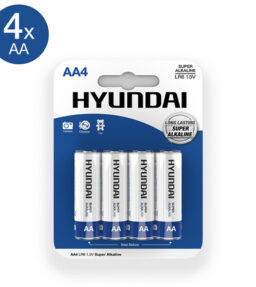 Super Alkaline AA Batterien - 4 Stück