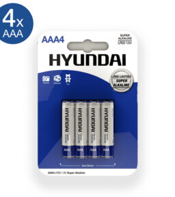 Super Alkaline AAA Batterien - 4 Stück