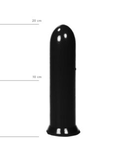 All Black Dildo 19,5 cm - Schwarz
