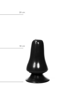 All Black Analplug 12 cm - Schwarz