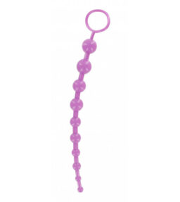Lange Kette mit Analkugeln - Violett