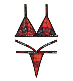 Fuck Off Bralette und Tanga