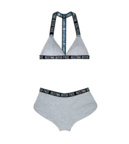 Geripptes Strick-BH-Set