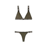 Bra Set Bo$$ Bitch - Schwarz/Gold