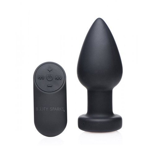 Vibrierender Butt Plug mit LED-Leuchte - Groß