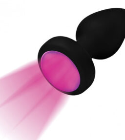 Vibrierender Butt Plug mit LED-Leuchte - Klein