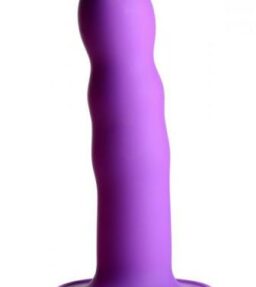 Squeeze-It gewellter Dildo - Lila