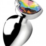 Rainbow Heart Butt Plug - Groß