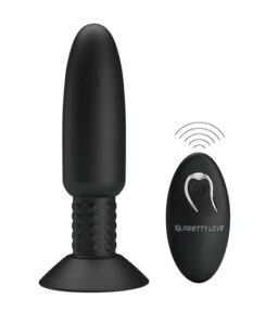 Vibrierender Butt Plug mit rotierenden Perlen