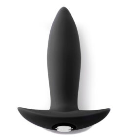 Mini-Plug Vibrations-Buttplug - Schwarz