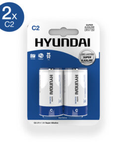 Super Alkaline C Batterien - 2 Stück