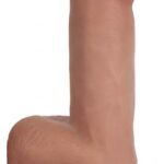 Realistischer Dildo mit Saugnapf und Hodensack - Hautfarben