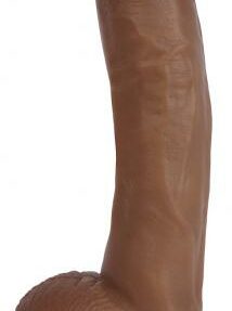 25 cm Realistischer Dildo mit Hodensack - Braun