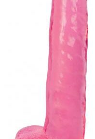 Dildo mit Hoden 20 cm - Cherry Ice