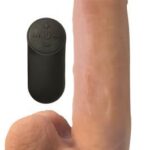Realistischer, vibrierender Dildo mit Saugnapf - Hautfarben