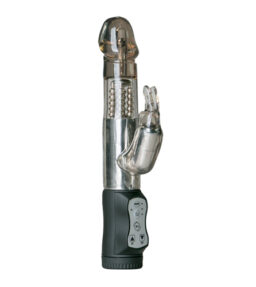 Rabbit Vibrator in Schwarz