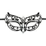 EasyToys – Durchbrochene Maske aus Metall in Schwarz