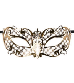 EasyToys – Venezianische Maske aus Metall in Gold