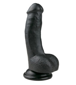 Realistischer schwarzer Dildo - 15 cm