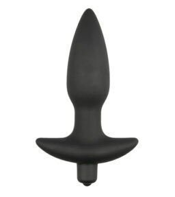 Schwarzer Perineum-Tickler aus Silikon