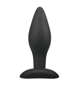 Schwarzer Silikon-Analplug, mittlere Größe