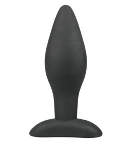 Großer schwarzer Silikon-Analplug