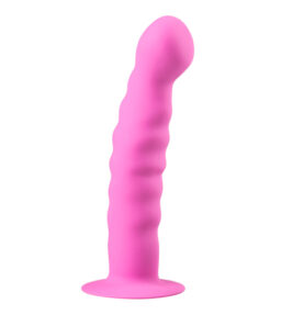 Saugnapf-Dildo aus Silikon - Rosa