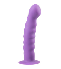Saugnapf-Dildo aus Silikon - Lila
