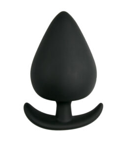 Schwarzer Anker-Buttplug - Medium