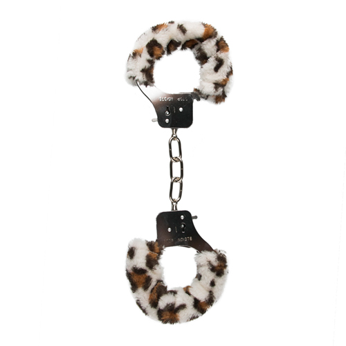 Plüschhandschellen - Leopard