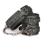 Lederhalsband mit Fußgelenkmanschetten