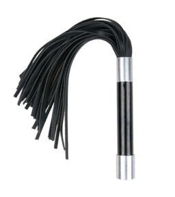 Riemenpeitsche mit Metallgriff