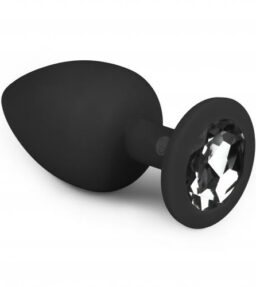 Diamond Analplug groß - schwarz